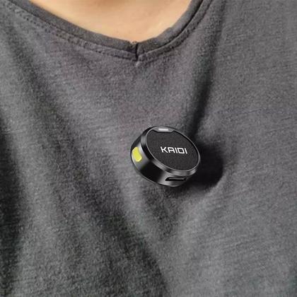 Imagem de Microfone De Lapela Sem fio Profissional Duplo Tipo C Premium Redondo Micro Wireless