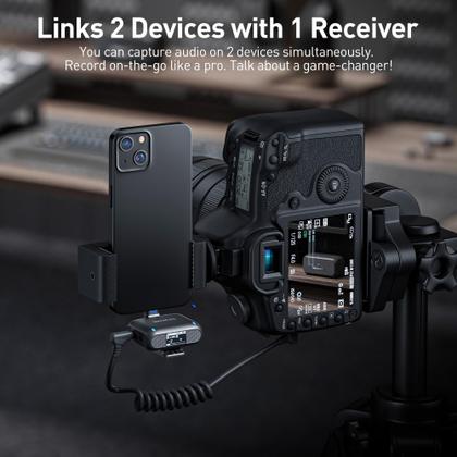Imagem de Microfone de Lapela Sem Fio Saramonic Blink500B2+ para Smartphone
