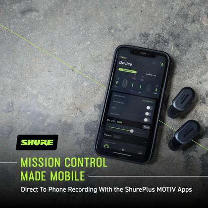 Imagem de Microfone de lapela sem fio Shure MoveMic One para iPhone e Android