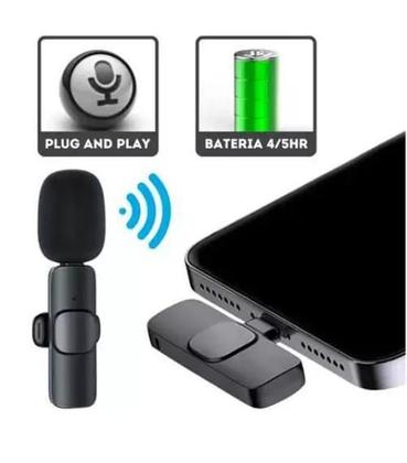 Imagem de Microfone De Lapela Wireless S/ Fio Para Vídeos E Lives
