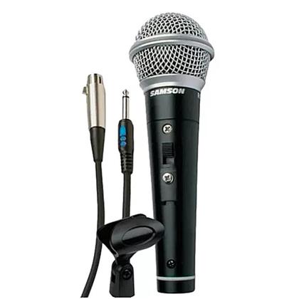 Imagem de Microfone De Mão Samson R21S Com Chave Liga/Desl + Cabo P10