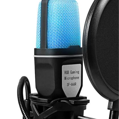 Imagem de Microfone de Mesa Tomate MT-021 Alta Qualidade para Gravação, Reuniões e Jogos - Plug and Play USB