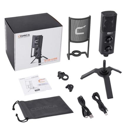 Imagem de Microfone de Mesa USB Comica STM-USB PC e SmartPhones USB-C