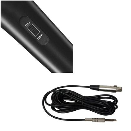 Imagem de Microfone Dinâmico Profissional M-58 + Cabo 4 Metros - Preto - DEX