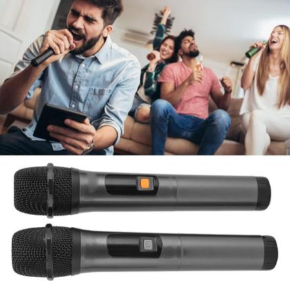 Imagem de Microfone Dinâmico Sem Fio Duplo UHF