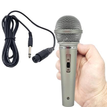 Imagem de Microfone Dinâmico Unidirecional Profissional Conector XLR 3 Pinos/P10 MT1018