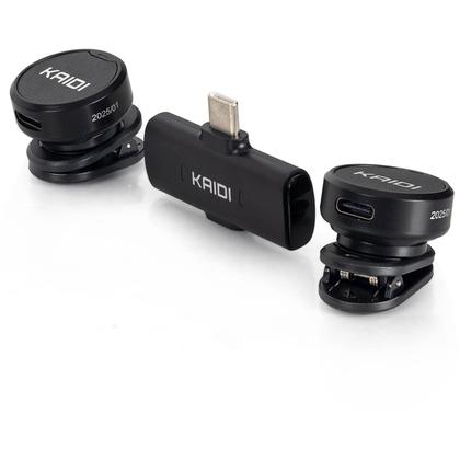 Imagem de Microfone Duplo de Lapela USB-C para Smartphones KMF4-C