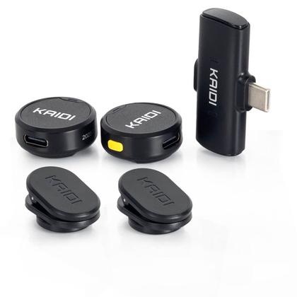 Imagem de Microfone Duplo de Lapela USB-C para Smartphones KMF4-C