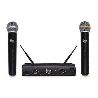 Imagem de Microfone Duplo Sem Fio Dylan DW602 Profissional Uhf Mão
