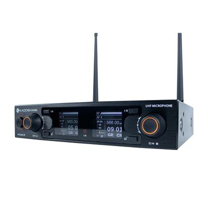 Imagem de Microfone duplo sem fio kadosh k 502m bastao recarregavel