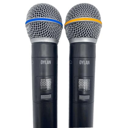 Imagem de Microfone Dylan DW-602 MAX - Sem Fio UHF Duplo - ORIGINAL