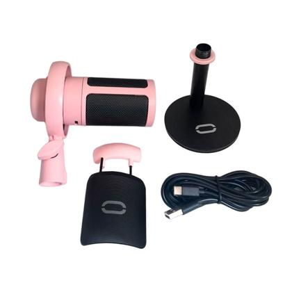 Imagem de Microfone Gamer Condensador RGB Rosa Tomate Modelo MT-1070R