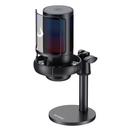 Imagem de Microfone Gamer De Mesa Rise Mode Elite 05, RGB, USB-C, Preto - RM-ME-05-B