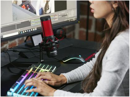 Imagem de Microfone Gamer Profissional HyperX Quadcast