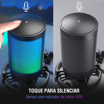 Imagem de Microfone Gamer Rgb Fifine Condensador Multi-padrão Ampli Game A6V