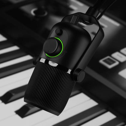 Imagem de Microfone gamer,Thronmax,2 modos(Cardioide/Omni)USB-C,96 KHz,24 b,c/ suporte