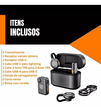 Imagem de Microfone Hollyland Lark M2s Combo Wireless Duo S/fio Lapela