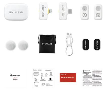 Imagem de Microfone Inalámbrico Sem Fio Hollyland Lark A1 Combo Branco