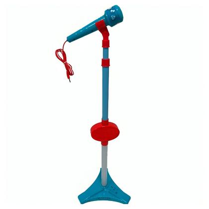 Imagem de Microfone Infantil Patrulha Canina Com Luz Pedestal Ajustavel E MP3 F00891 - Fun