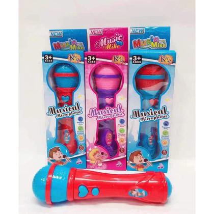 Microfone Infantil Que Sai a Voz e Musical Brinquedo Karaoke Cantor Rock Pop Criança - Nibus Imagem de Microfone Infantil Que Sai a Voz e Musical Brinquedo Karaoke Cantor Rock Pop Criança