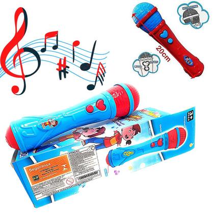 Microfone Infantil Que Sai a Voz e Musical Brinquedo Karaoke Cantor Rock Pop Criança - Nibus Imagem de Microfone Infantil Que Sai a Voz e Musical Brinquedo Karaoke Cantor Rock Pop Criança