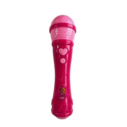 Imagem de Microfone Infantil Rosa Voz de verdade Toca Musica Brinquedo