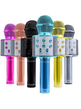 Imagem de Microfone Karaoke Bluetooth 2 Alto-Falant Usb Ws-858