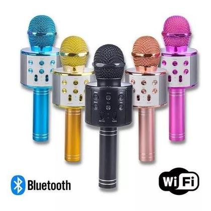 Imagem de Microfone Karaoke Bluetooth Led: Faça Da Sua Festa Um Evento