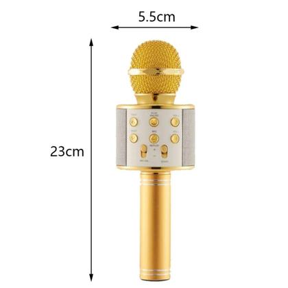 Imagem de Microfone Karaoke Sem Fio Microfone Bluetooth - Rose