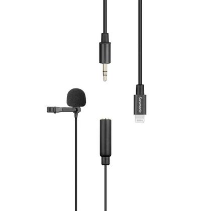 Imagem de Microfone lapela com clip e conector iphone e ipad cabo 2m