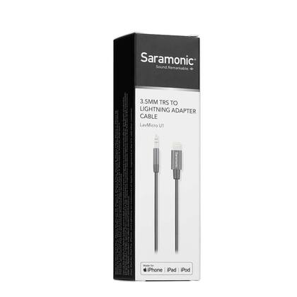 Imagem de Microfone lapela com clip e conector iphone e ipad cabo 2m