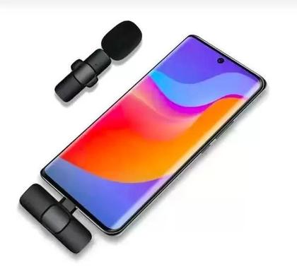 Imagem de Microfone Lapela Condensador S/ Fio Compatível Android