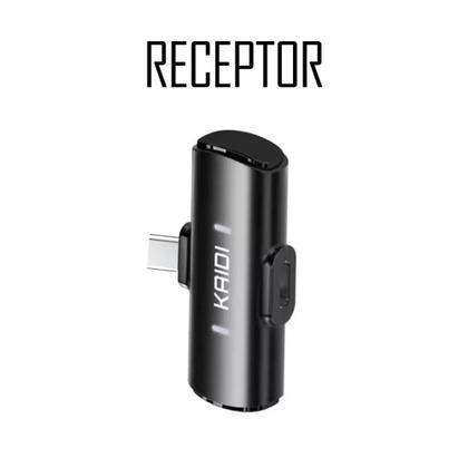Imagem de Microfone Lapela Duplo Redondo Compatível Android e iPhones Tipo C