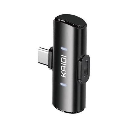 Imagem de Microfone Lapela Duplo Sem fio Wireless Tipo C Para Smartphones