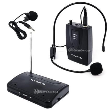 Imagem de Microfone lapela paletó Sem Fio Headset Profissional Antena wireless Alta Qualidade - MT2201
