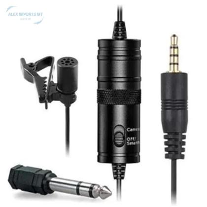 Imagem de Microfone Lapela Para Celular Pc P2 P3 6M Para Youtubers