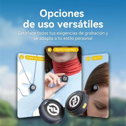 Imagem de Microfone lapela redondo hollyland combo lark m2 usb-c lighting e p2