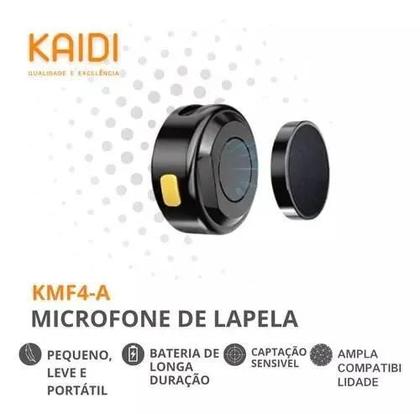 Imagem de Microfone Lapela Sem fio Duplo Wireless Tipo C Para Smartphones KAIDI