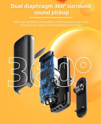 Imagem de Microfone Lapela Sem Fio e Alto-Falante Bluetooth Tipo C J13