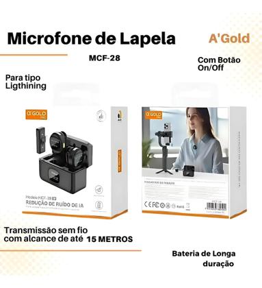 Imagem de Microfone Lapela Sem Fio Microfone Alta Qualidade Anti Ruído