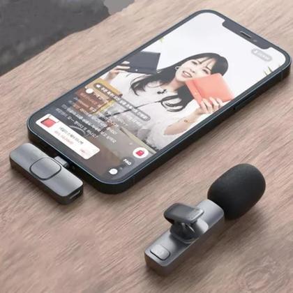 Imagem de Microfone Lapela Sem Fio Plug USB C