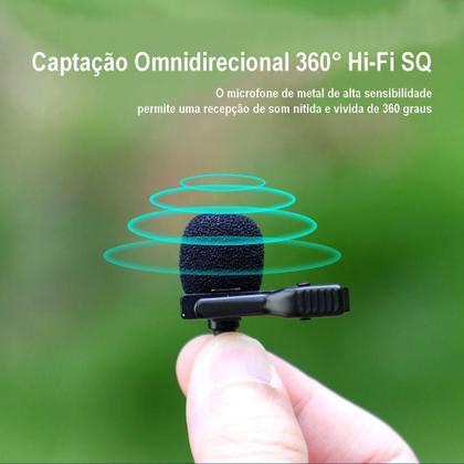 Imagem de Microfone Lapela USB-C Insta360 X3/One X2/One R - 60Hz-18kHz