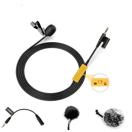 Imagem de Microfone Lavalier Omnidirecional Portátil De 6m Para iPhone, Android, iPad E Câmera DSLR 7Ryms