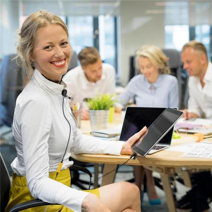 Imagem de Microfone Lavalier Omnidirecional Portátil De 6m Para iPhone, Android, iPad E Câmera DSLR 7Ryms