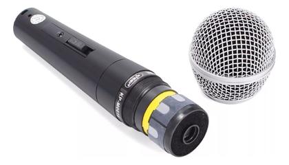 Imagem de Microfone Profissional Knup KPM0014 Dinâmico com Fio Cabo P10 de 5 Metros Preto