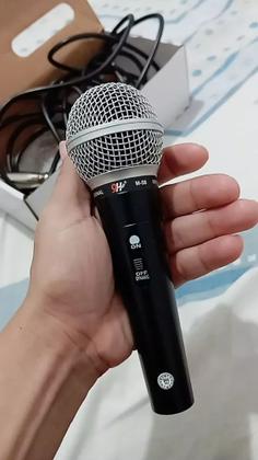 Imagem de Microfone Profissional Sm58 Com Cabo 5 Metros Chave Liga E Desliga Alta Sensibilidade Envio Imediato