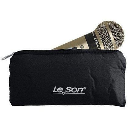 Imagem de Microfone Profissional SM58 P4* Champanhe Acompanha Cabo de 5 Metros - Leson