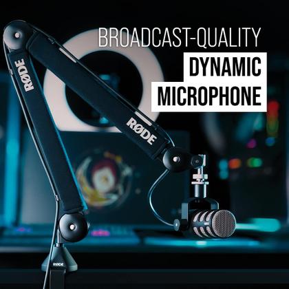 Imagem de Microfone Rode PodMic Cardioid Dynamic Broadcast Preto