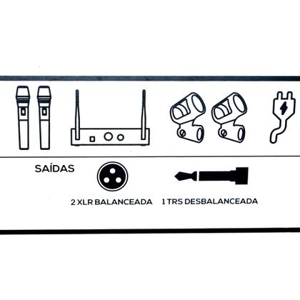 Imagem de Microfone S/ Fio AKG WP 300 Duplo Bastão Dinâmico Cardióide