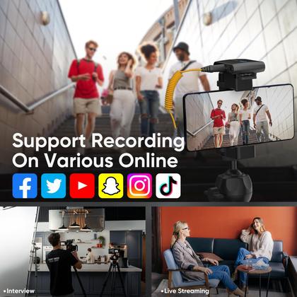 Imagem de Microfone sem fio 7RYMS iRay DW40 de 4 canais para câmeras